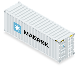 Maersk 20ft shipping container